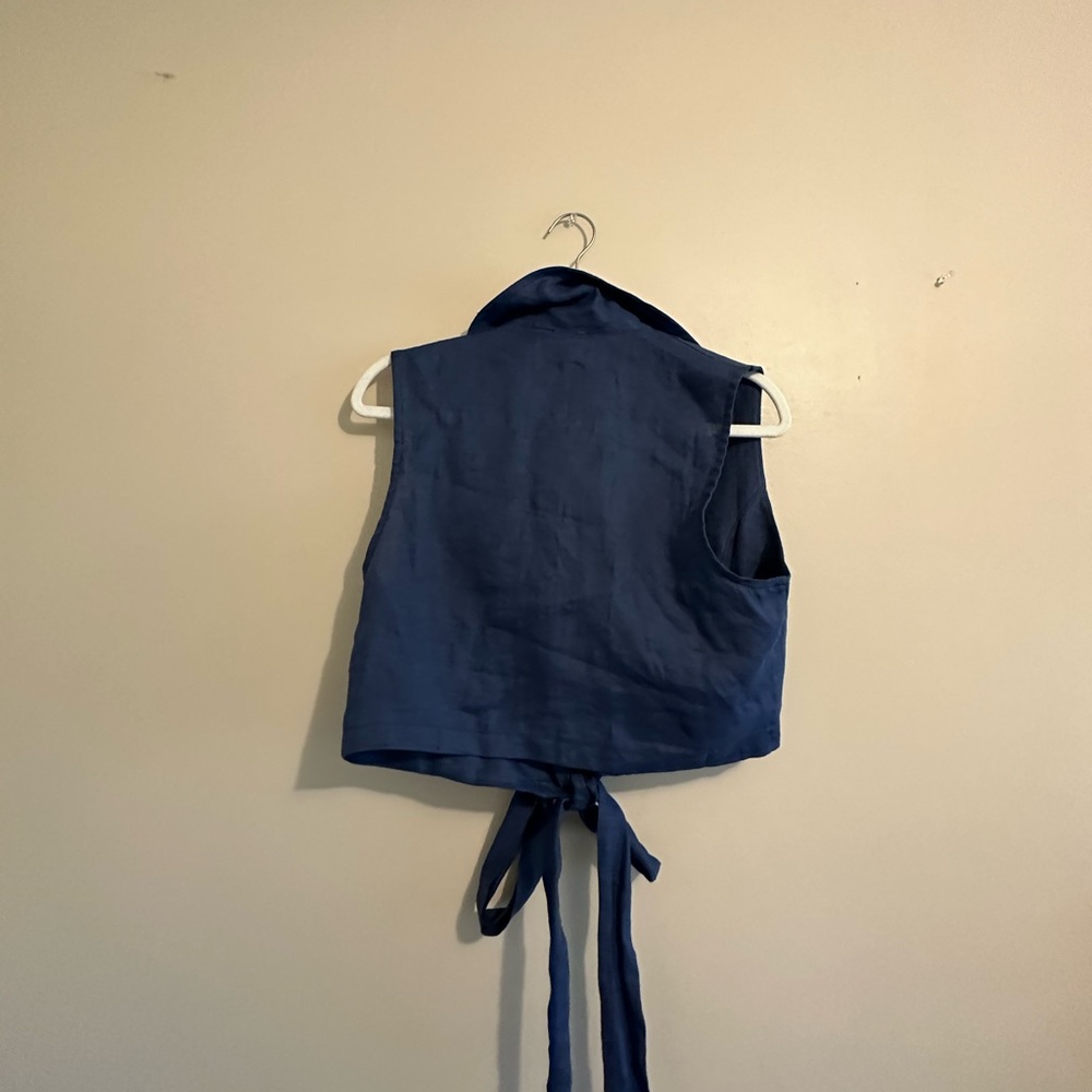 Linen wrap top - Picture 7 of 9